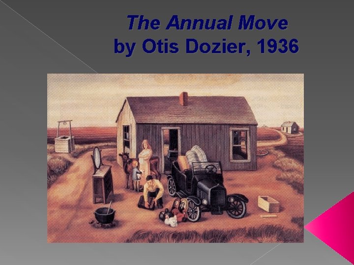 The Annual Move by Otis Dozier, 1936 