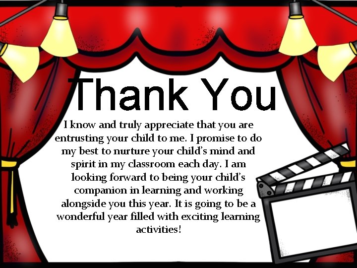 Thank You I know and truly appreciate that you are entrusting your child to Thank You I know and truly appreciate that you are entrusting your child to