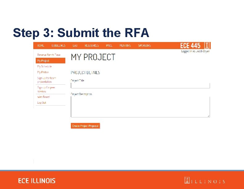 Step 3: Submit the RFA 
