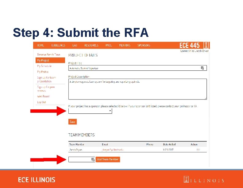 Step 4: Submit the RFA 