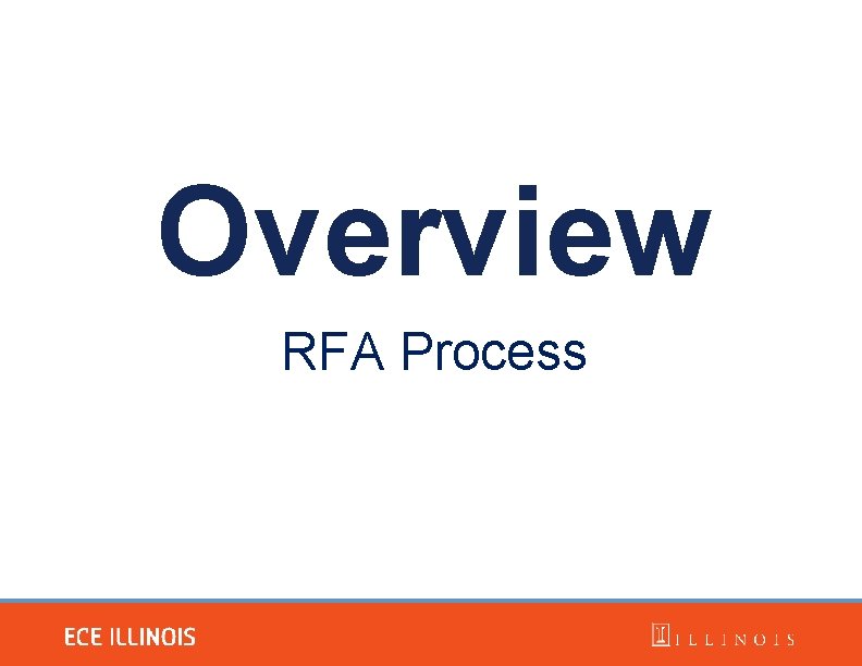 Overview RFA Process 
