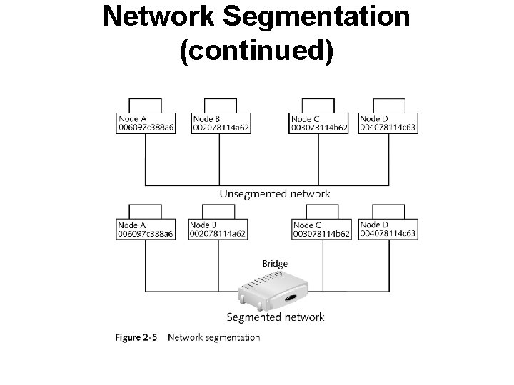Network Segmentation (continued) 