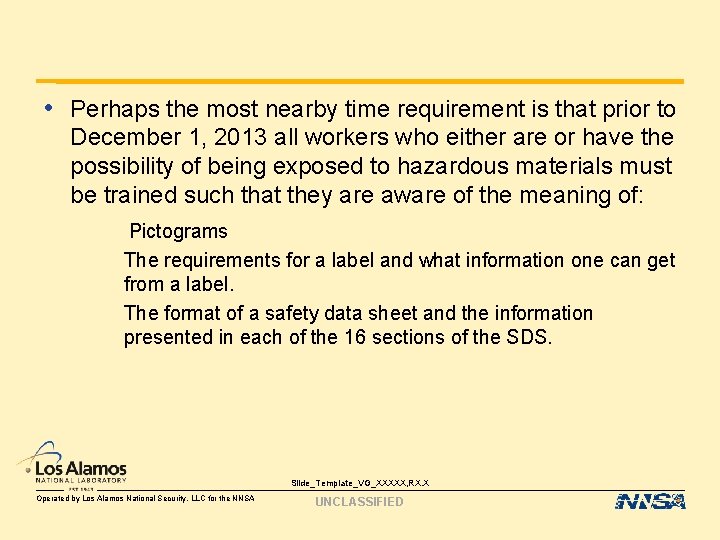  • Perhaps the most nearby time requirement is that prior to December 1,