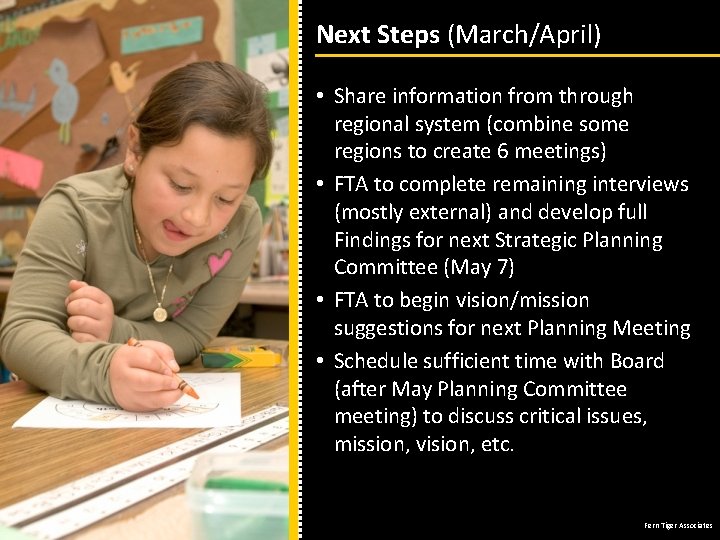 Next Steps (March/April) • Share information from through regional system (combine some regions to
