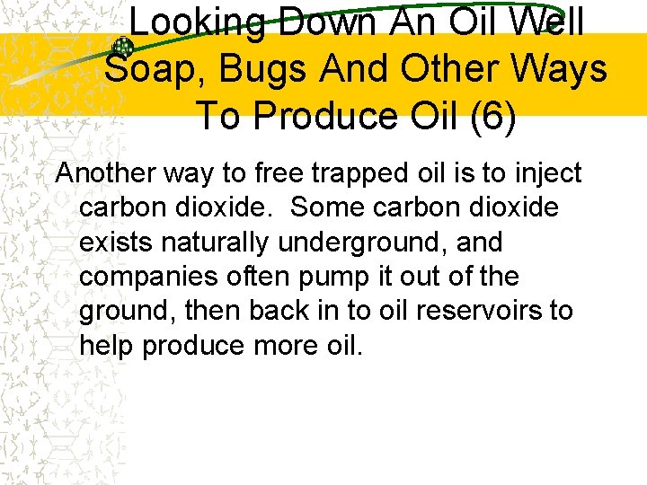 Looking Down An Oil Well Soap, Bugs And Other Ways To Produce Oil (6)