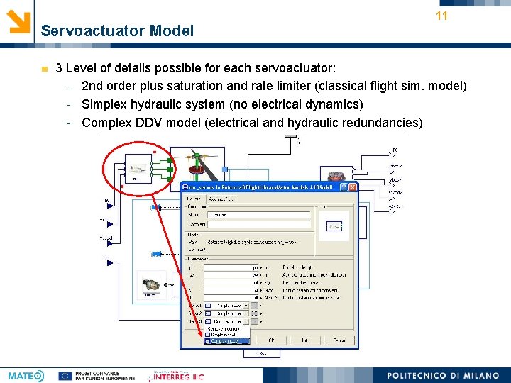 Servoactuator Model 11 3 Level of details possible for each servoactuator: - 2 nd