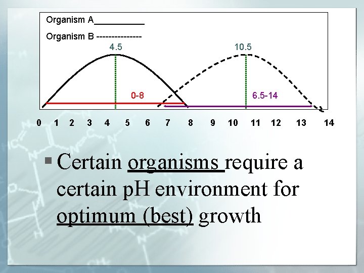 Organism A_____ Organism B -------4. 5 10. 5 0 -8 0 1 2 3