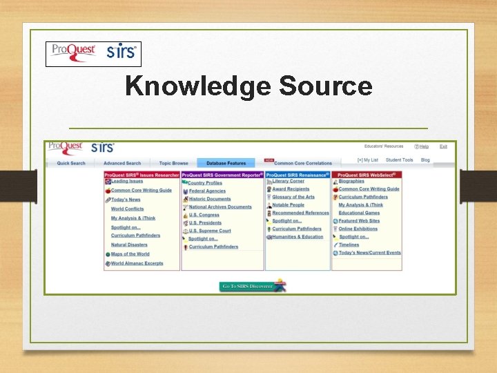 Knowledge Source 