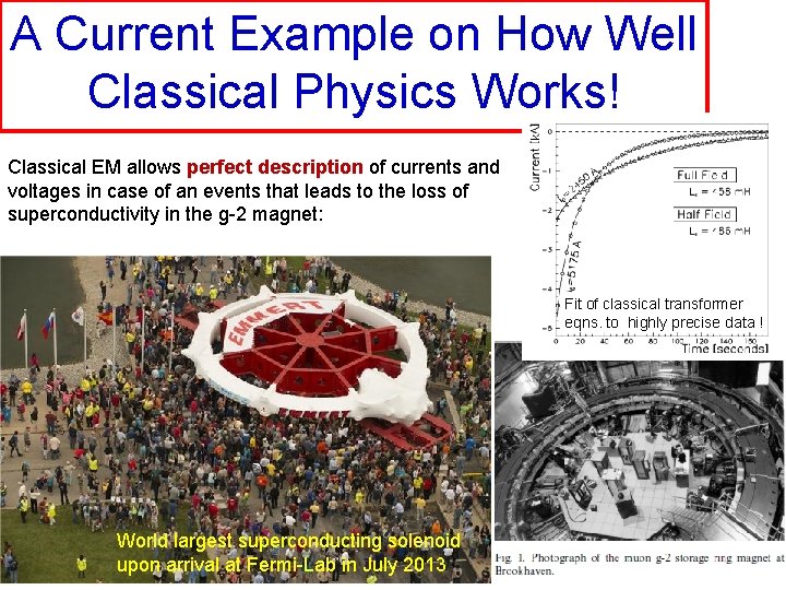 A Current Example on How Well Classical Physics Works! Classical EM allows perfect description