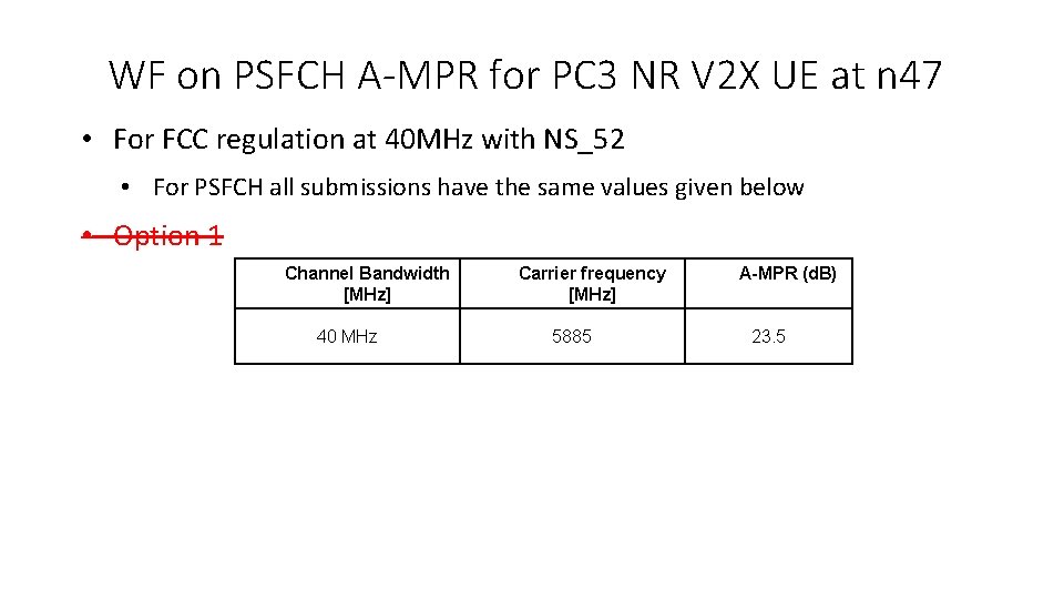 WF on PSFCH A-MPR for PC 3 NR V 2 X UE at n