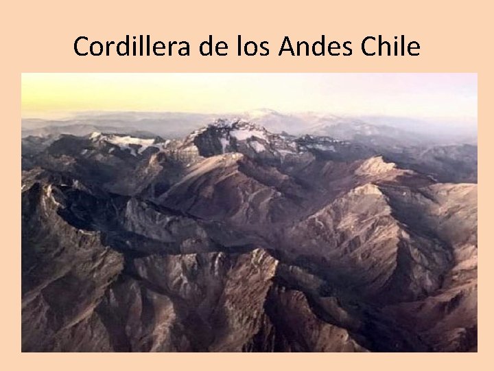 Cordillera de los Andes Chile 