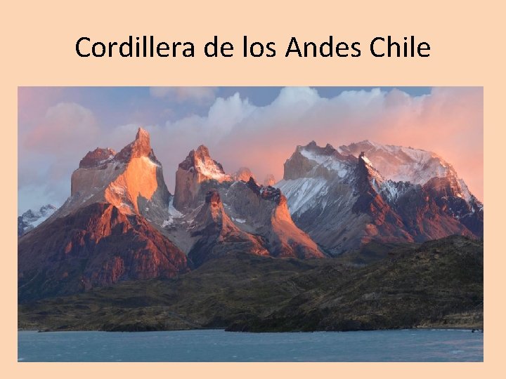 Cordillera de los Andes Chile 