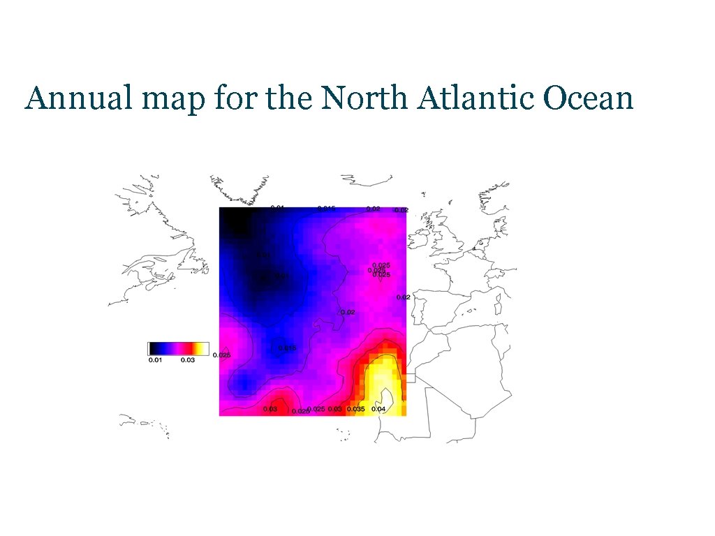 Annual map for the North Atlantic Ocean 