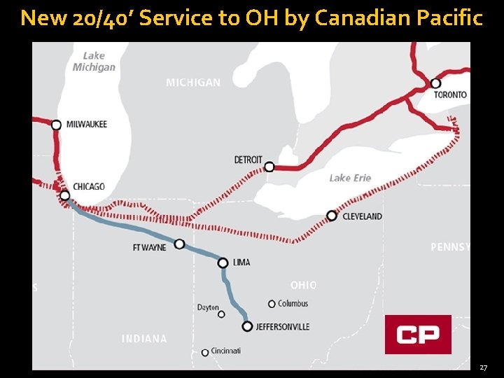 New 20/40’ Service to OH by Canadian Pacific from the “The Times Weekly” April