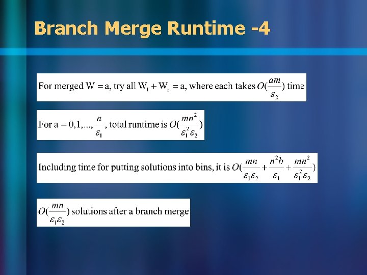 Branch Merge Runtime -4 