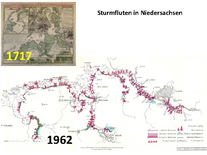 Sturmfluten in Niedersachsen 1717 1962 