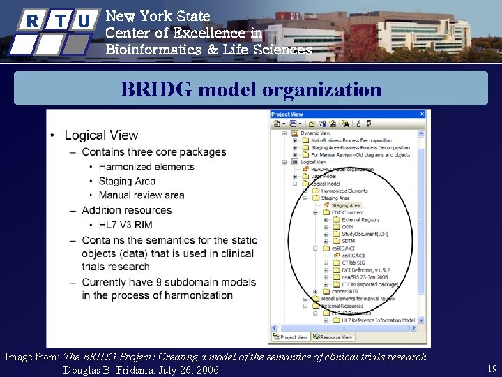 R T U New York State Center of Excellence in Bioinformatics & Life Sciences