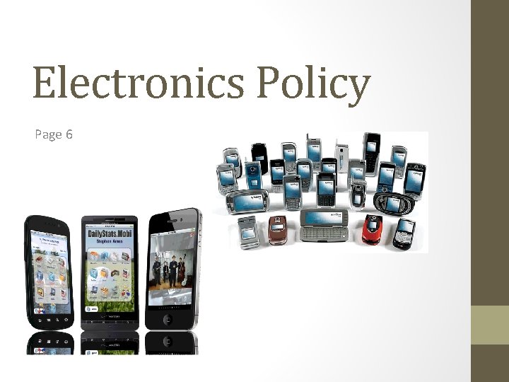 Electronics Policy Page 6 