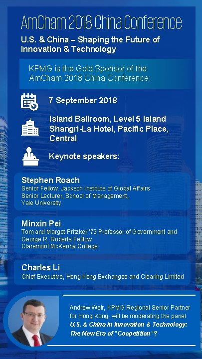 Am. Cham 2018 China Conference U. S. & China – Shaping the Future of