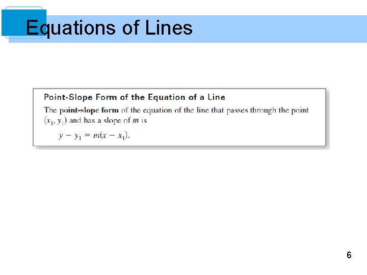 Equations of Lines 6 