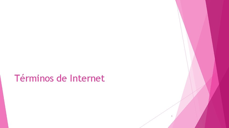 Términos de Internet 1 Términos de Internet 1
