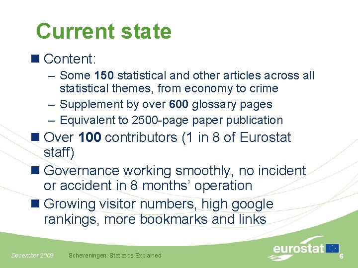 Statistics Explained a new way of publishing statistics