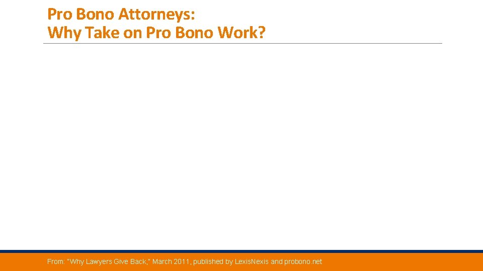 Pro Bono Attorneys: Why Take on Pro Bono Work? From: “Why Lawyers Give Back,