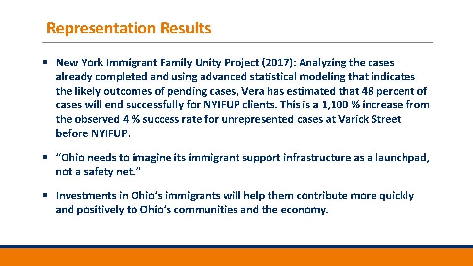 Representation Results § New York Immigrant Family Unity Project (2017): Analyzing the cases already