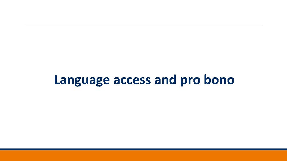 Language access and pro bono 