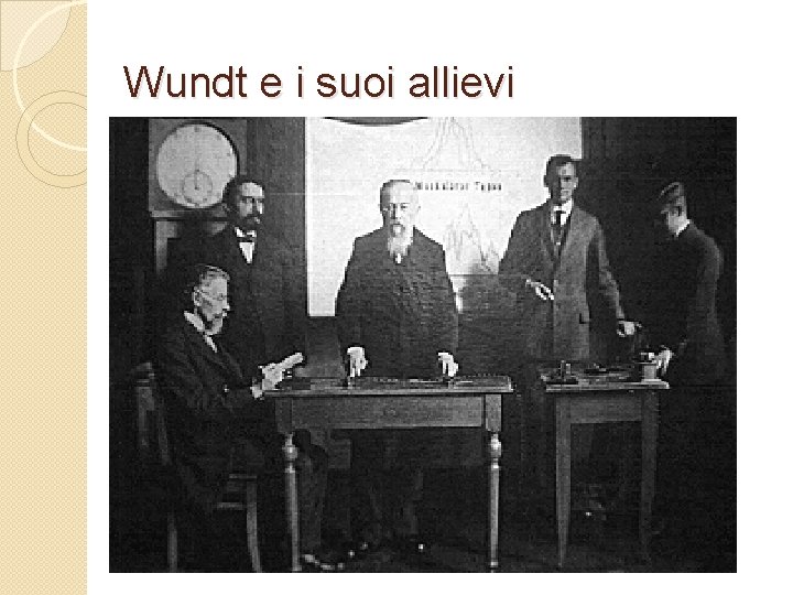 Wundt e i suoi allievi 