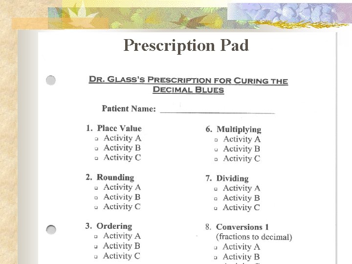 Prescription Pad 