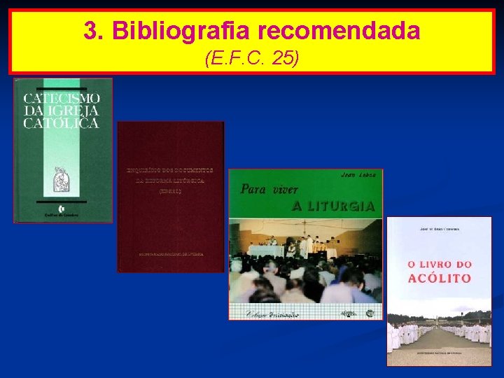 3. Bibliografia recomendada (E. F. C. 25) 