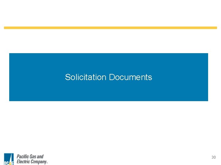 Solicitation Documents 30 