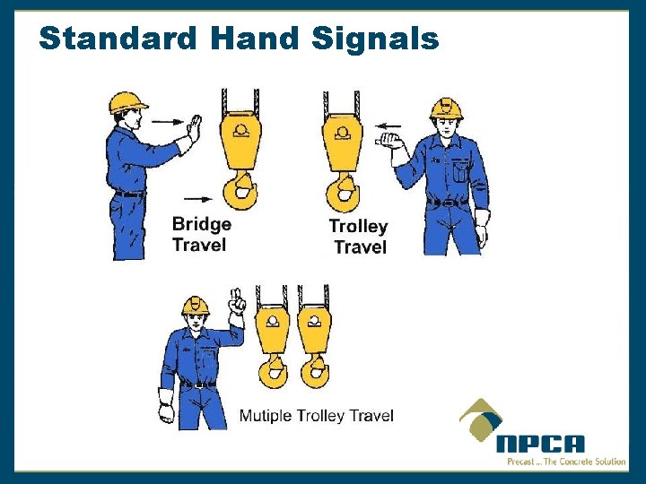 Standard Hand Signals 