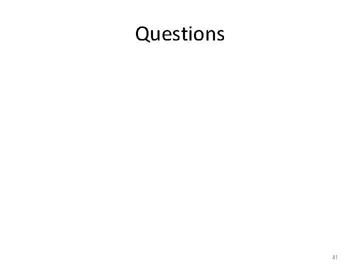 Questions 41 