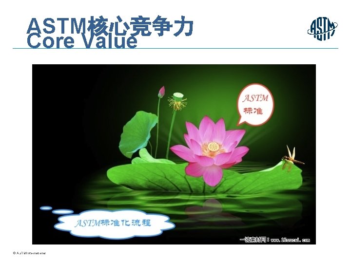 ASTM核心竞争力 Core Value 27 © ASTM International 