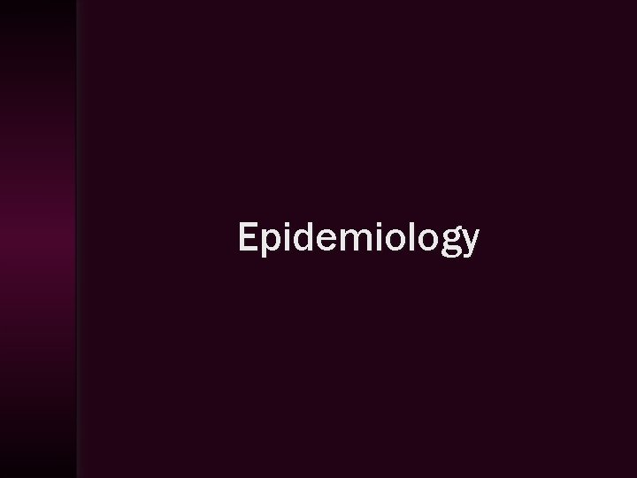 Epidemiology 