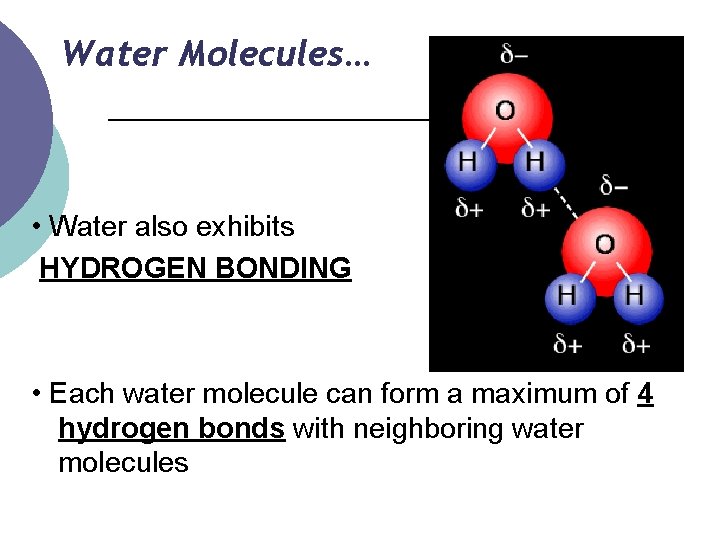 NOTES Chapter 15 Water and Aqueous Systems Chapter