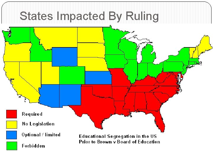 States Impacted By Ruling 