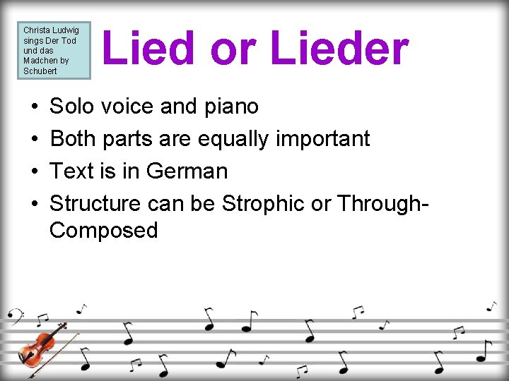 Christa Ludwig sings Der Tod und das Madchen by Schubert • • Lied or