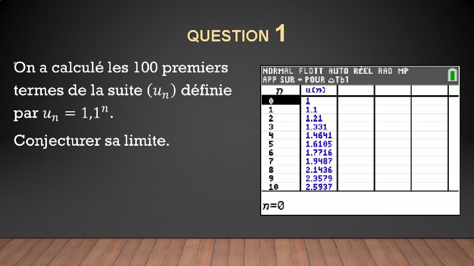 QUESTION 1 • 