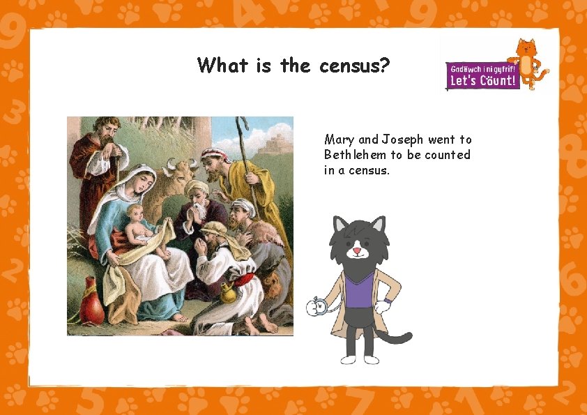 What is the census? Mary and Joseph went to Bethlehem to be counted in