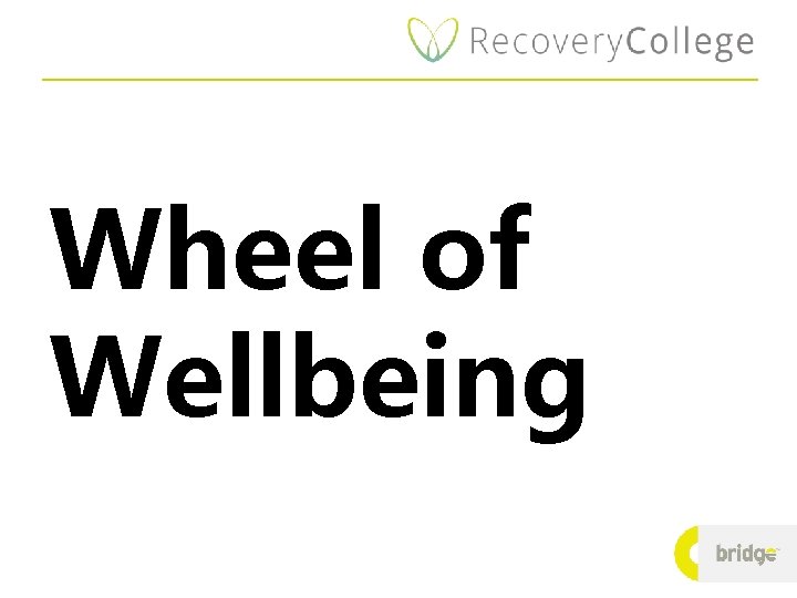 Wheel of Wellbeing 