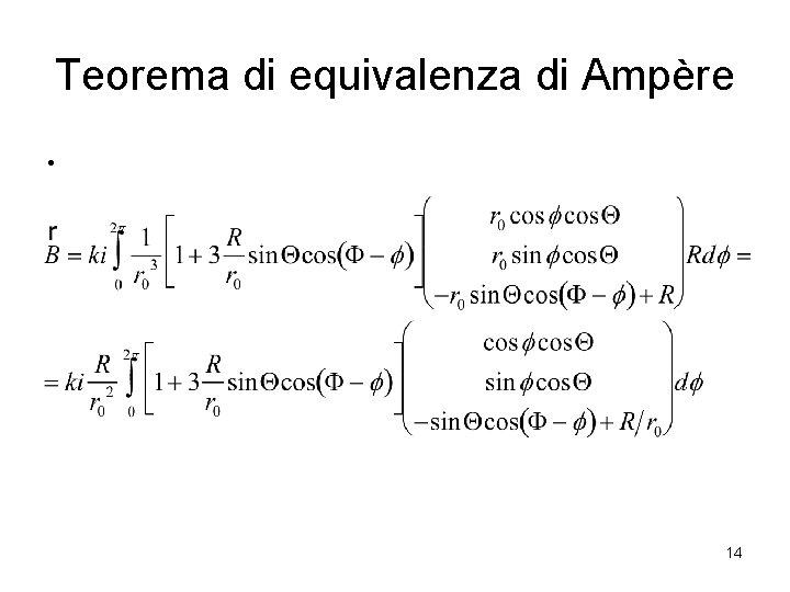 Teorema di equivalenza di Ampère • 14 