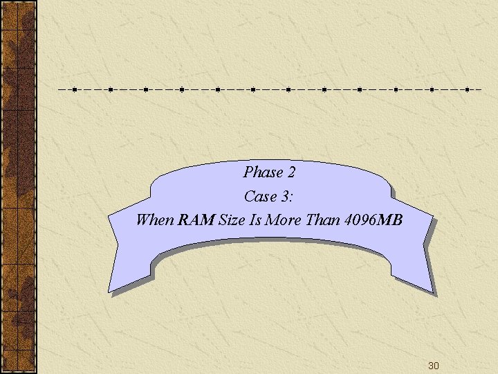 Phase 2 Case 3: When RAM Size Is More Than 4096 MB 30 