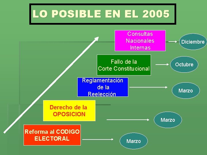 LO POSIBLE EN EL 2005 Consultas Nacionales Internas Fallo de la Corte Constitucional Diciembre