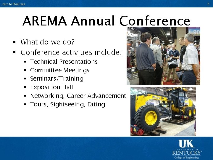 Intro to Rail. Cats Characterization of the Ballast-Tie Interface AREMA Annual Conference § What