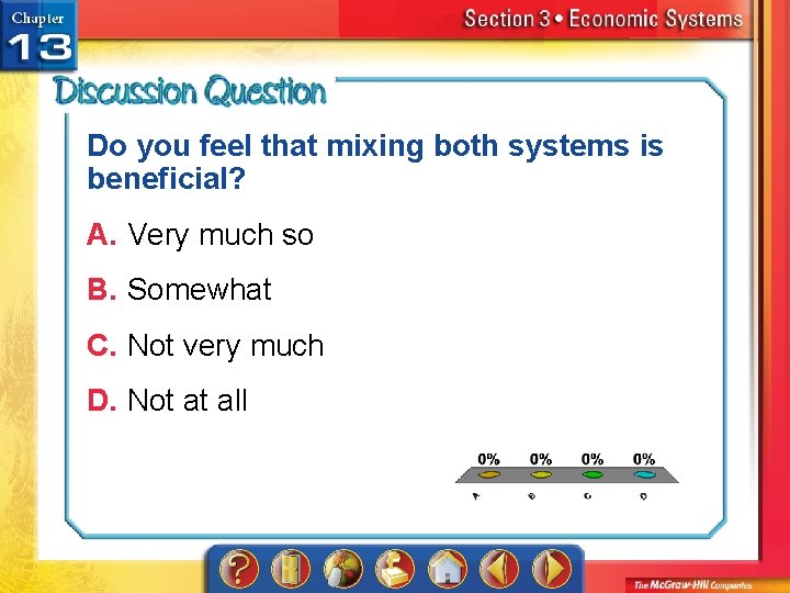 Do you feel that mixing both systems is beneficial? A. Very much so B.