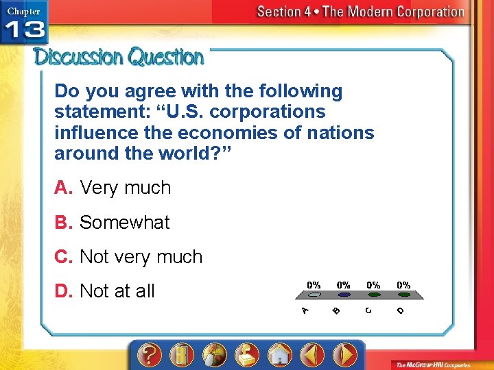 Do you agree with the following statement: “U. S. corporations influence the economies of