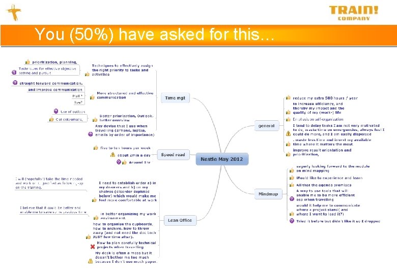 You (50%) have asked for this… Contact se@traincompany. dk or find soren ellegaard on